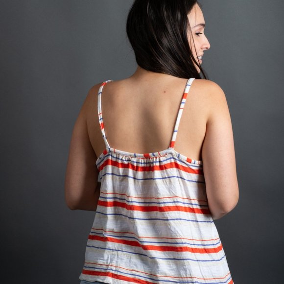 Blue Red Striped Tank Top by Universal Thread - Picture 7 of 10